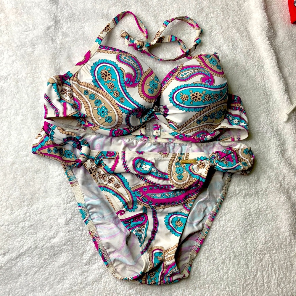 Lascaba 2 piece bikini bathing suit 34 B